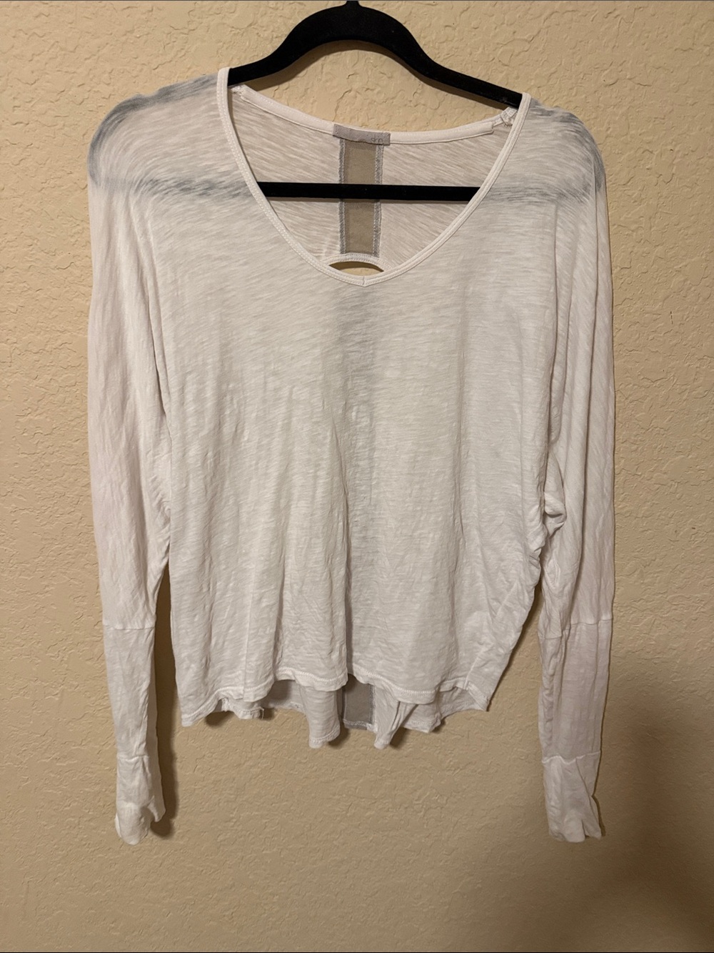 SKIN Lightweight White Long-Sleeve Women's Top